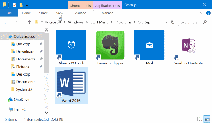 An image of Windows application tools