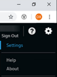 A screenshot of the Xfinity settings.