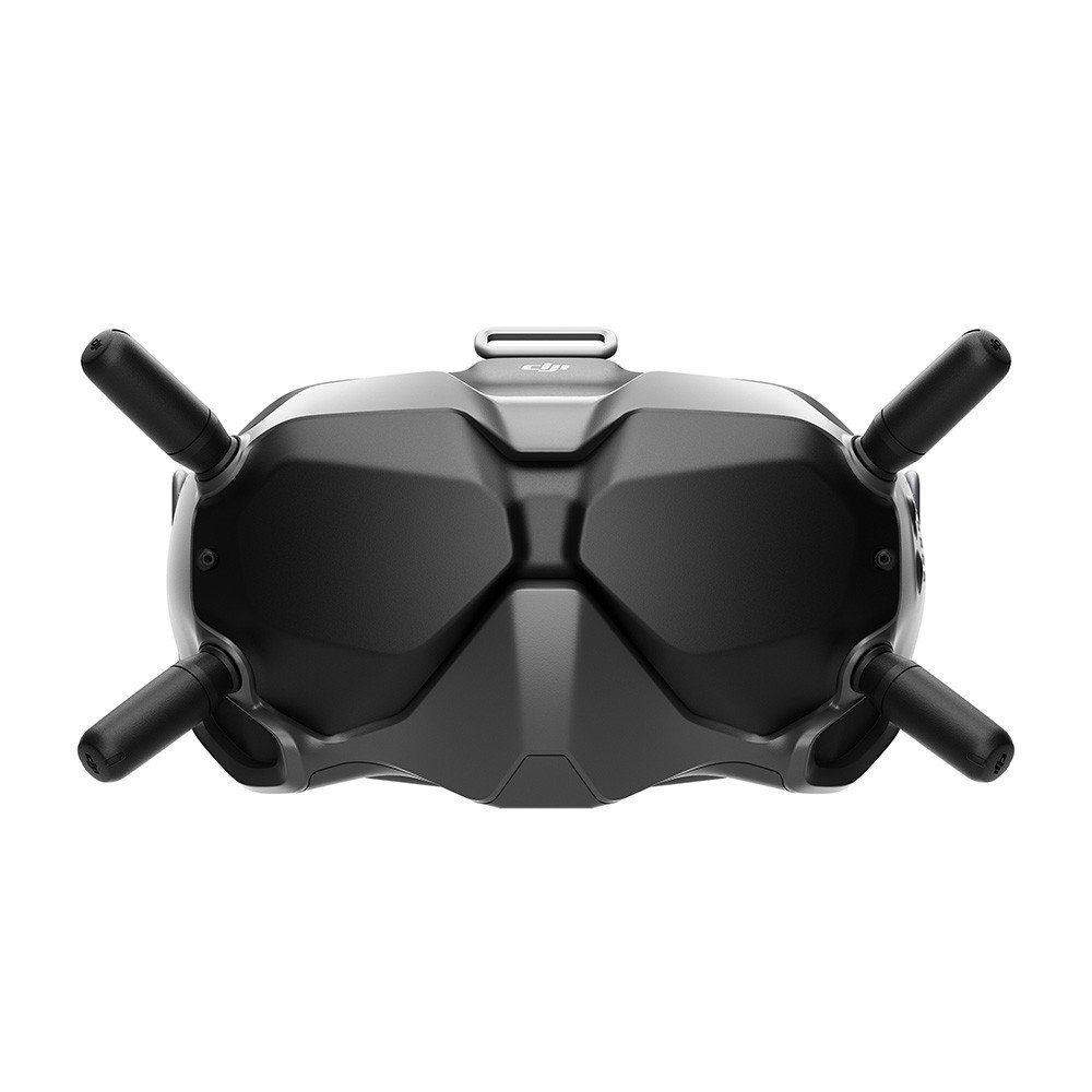 A frontal view of the new DJI FPV drone's goggles.