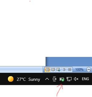 A screenshot of the Windows 10 taskbar.