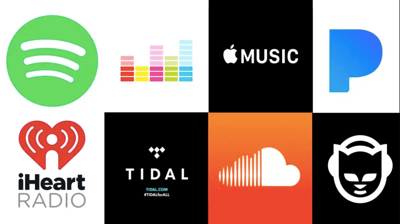A screenshot of music apps that you can connect to the Amazon Echo