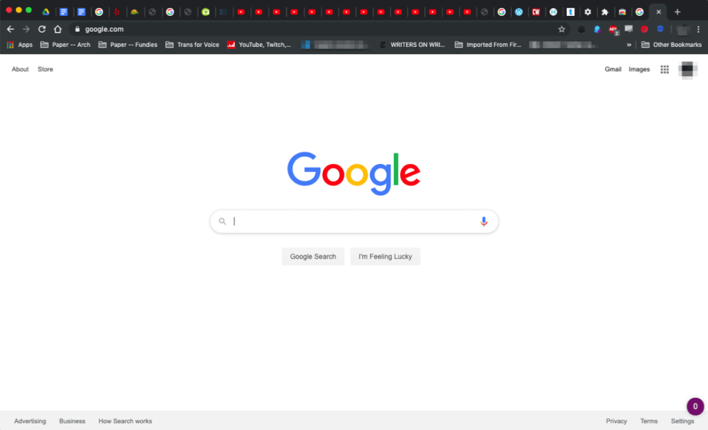 A screenshot of a browser with WAY too many tabs open