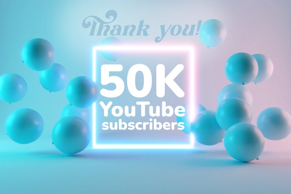 A celebration of hitting 50k subscribers on HelpCloud's YouTube channel.
