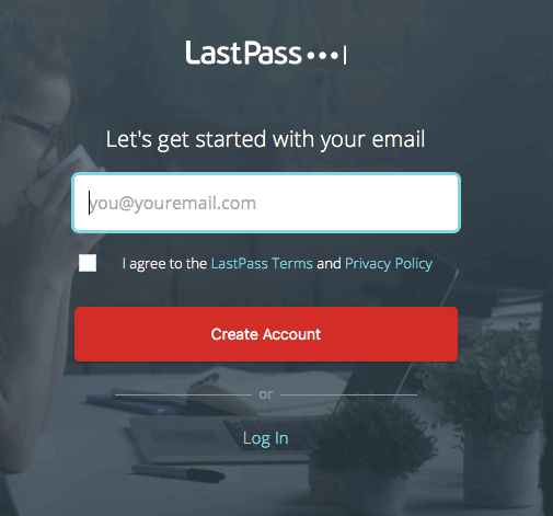 LastPass getting started email